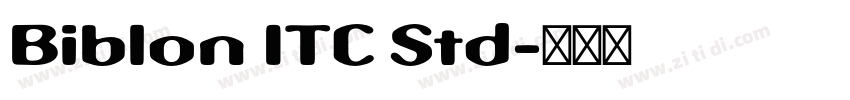 Biblon ITC Std字体转换